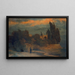 Villa vid havet - Arnold Böcklin — inramlat konstverk på väggen