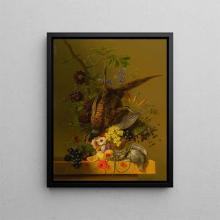 Arnoldus Bloemers - Still Life with a Pheasant and Fruit.webp