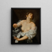 Lucrèce - Artemisia Gentileschi — inramlat konstverk på väggen
