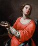 Sankt Cäcilia - Artemisia Gentileschi — vy av konstverket