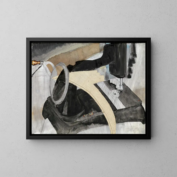 Maskin för manuell sömnad - Arthur Dove — inramlat konstverk på väggen