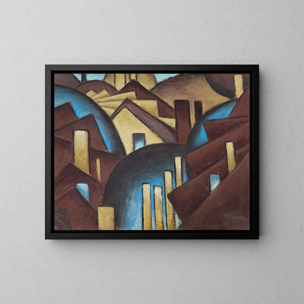 Naturen symboliserad nr 1: Tak - Arthur Dove — inramlat konstverk på väggen