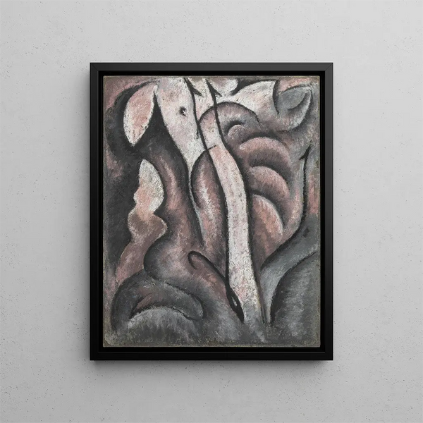 Sentimental musik - Arthur Dove — inramlat konstverk på väggen