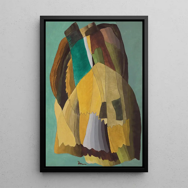 Route du rivage - Arthur Dove — inramlat konstverk på väggen