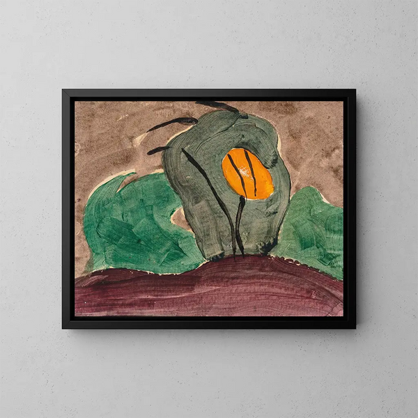 Sol genom trädet II - Arthur Dove — inramlat konstverk på väggen