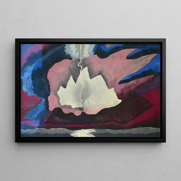 erse orageuse - Arthur Dove — inramlat konstverk på väggen