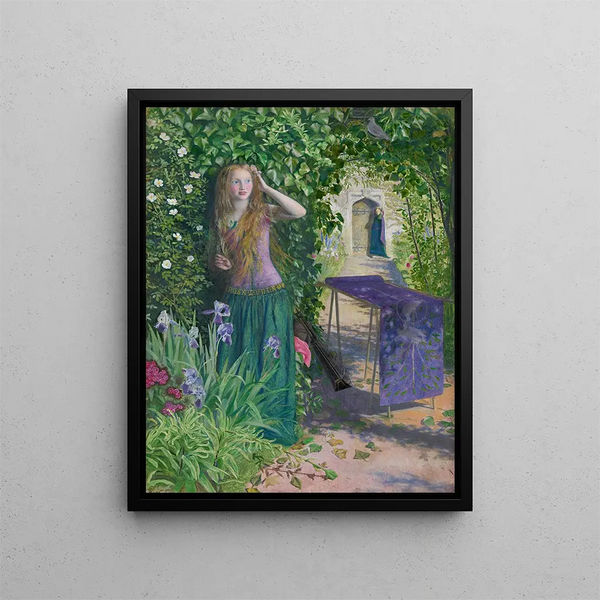 Belle Rosamund - Arthur Hughes — inramlat konstverk på väggen