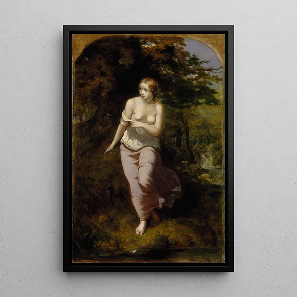 Reproduktion av målningen Musidora som badar - Arthur Hughes
