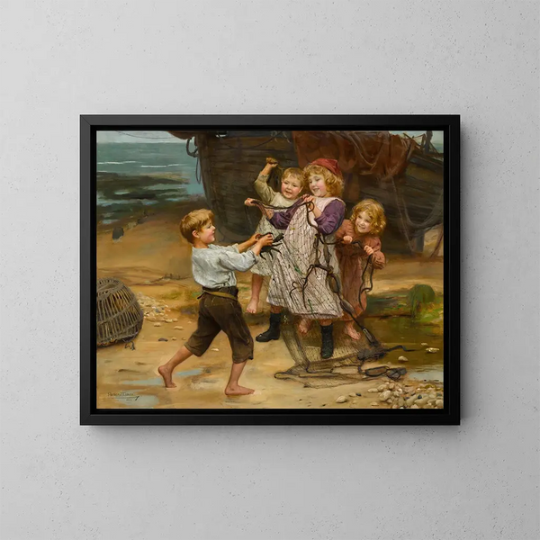 La prise du jour - Arthur John Elsley — inramlat konstverk på väggen