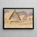 Cottages sous la neige - Arthur Joseph Gaskin — inramlat konstverk på väggen