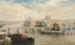 Vue du Pont Neuf à Paris avec Notre-Dame au Loin - Arthur Joseph Meadows — vy av konstverket