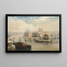Vue du Pont Neuf à Paris avec Notre-Dame au Loin - Arthur Joseph Meadows — inramlat konstverk på väggen