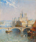 Paris med Notre Dame - Arthur Joseph Meadows — vy av konstverket
