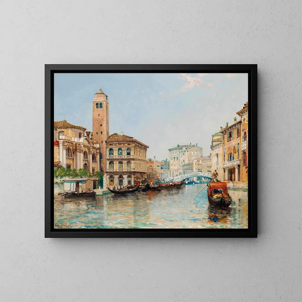 Venise - Arthur Joseph Meadows — inramlat konstverk på väggen