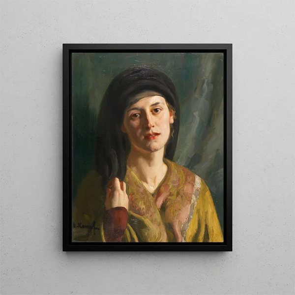 Arthur Kampf - Portrt einer Frau in orientalischem Gewand.webp