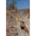 Reproduktion av målningen Feux allumés - Arthur Streeton