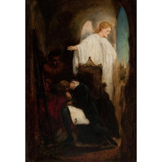 Artur Grottger Struggle with Satan - circa 1850.webp