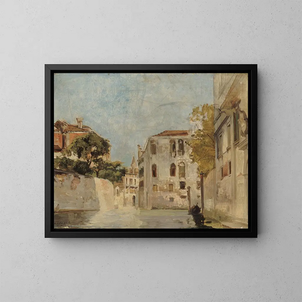 Vue de Venise - Ary Arnold Scheffer — inramlat konstverk på väggen