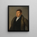 Marquis de Lafayette - Ary Scheffer — inramlat konstverk på väggen