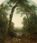 Ruisseau forestier avec vue - Asher Brown Durand — vy av konstverket