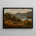 Lac George - Asher Brown Durand — inramlat konstverk på väggen