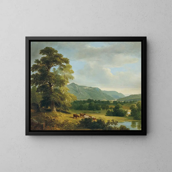 Studie av landskap vid Dover Plains, New York - Asher Brown Durand — inramlat konstverk på väggen