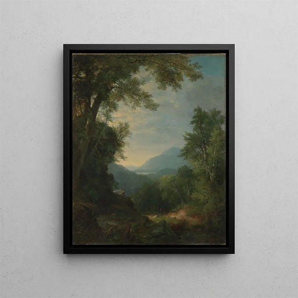 Landskap - Asher Brown Durand — inramlat konstverk på väggen