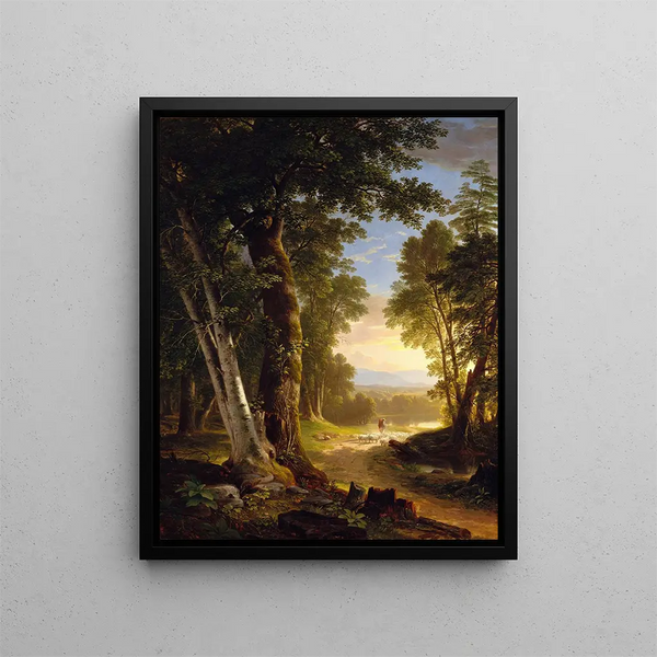 Les Hêtres - Asher Brown Durand — inramlat konstverk på väggen