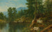 i trä vid en flod - Asher Brown Durand — vy av konstverket