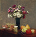 Asters och frukter på ett bord - Henri Fantin-Latour — vy av konstverket