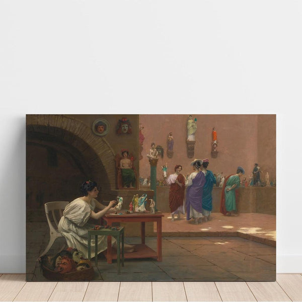 Reproduktion av målningen Atelier de Tanagra - Jean-Léon Gérôme