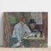 Reproduktion av målningen vid caféet La Mie - Henri de Toulouse-Lautrec