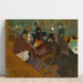 Reproduktion av målningen vid Moulin Rouge - Henri de Toulouse-Lautrec