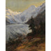Reproduktion av målningen vid Morteratsch-glaciären - Edward Theodore Compton
