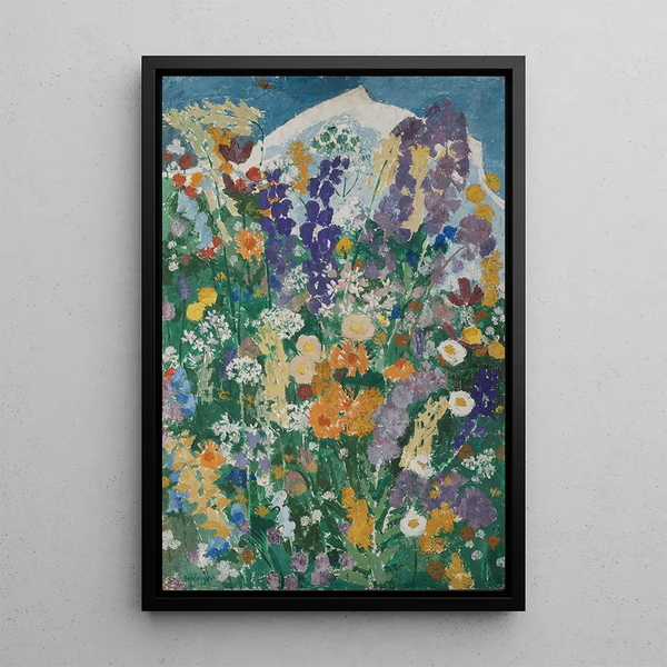 Reproduktion av målningen Blommor på berget - August Babberger