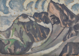August Babberger - Graue Berglandschaft.webp