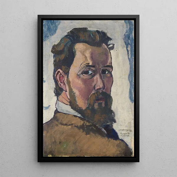 Självporträtt - August Babberger — inramlat konstverk på väggen