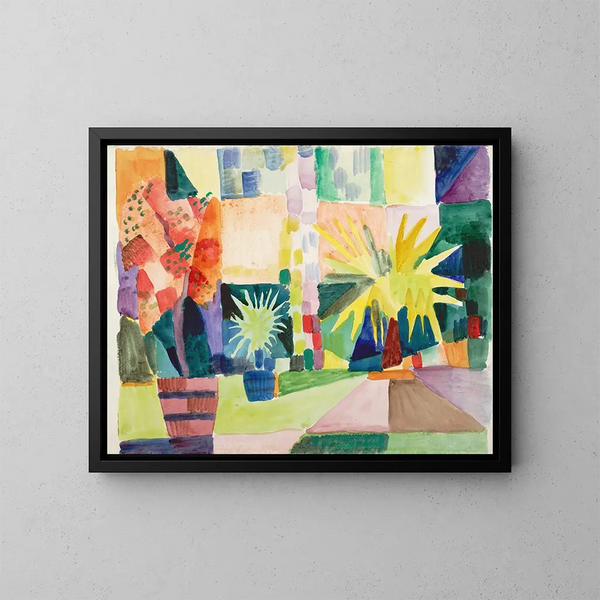 Arden sur le lac de Thoune - August Macke — inramlat konstverk på väggen