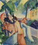 Välkommen till Thun-sjön - August Macke — vy av konstverket