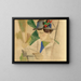 La femme du peintre lisant - August Macke — inramlat konstverk på väggen