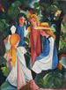 Quatre filles - August Macke — vy av konstverket