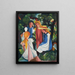 Quatre filles - August Macke — inramlat konstverk på väggen