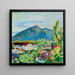 Landskapsvår vid Tegernsee - August Macke — inramlat konstverk på väggen
