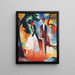 Les gens au bord du lac bleu - August Macke — inramlat konstverk på väggen