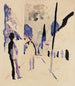 Rue am Abend - August Macke — vy av konstverket