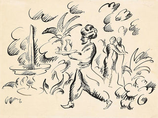 Scen av de tusen och en natt - August Macke — vy av konstverket