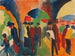 Under valvorna i Thun, ett promenadmotiv - August Macke — vy av konstverket