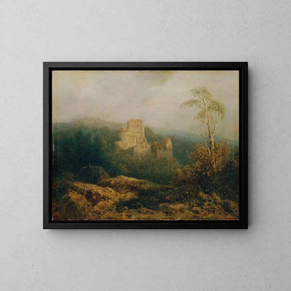 Le château de la montagne - August Piepenhagen — inramlat konstverk på väggen
