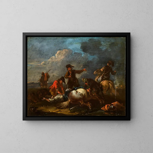 Tjuv - August Querfurt — inramlat konstverk på väggen