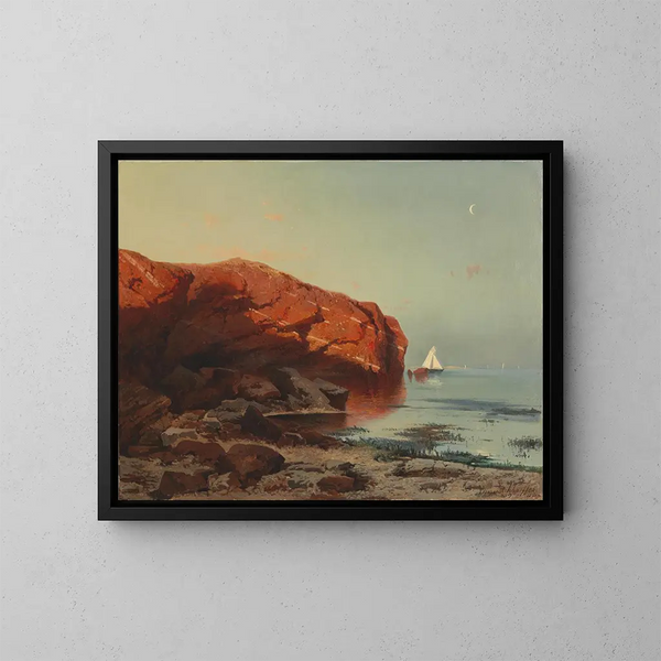 Motif de Helgoland - August Schaeffer von Wienwald — inramlat konstverk på väggen
